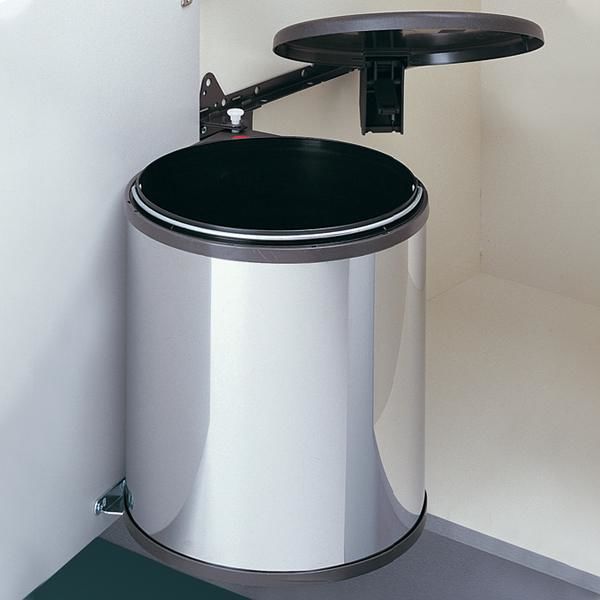 Hafele BIG-BOX Çöp Kutusu Paslanmaz Çelik 15lt