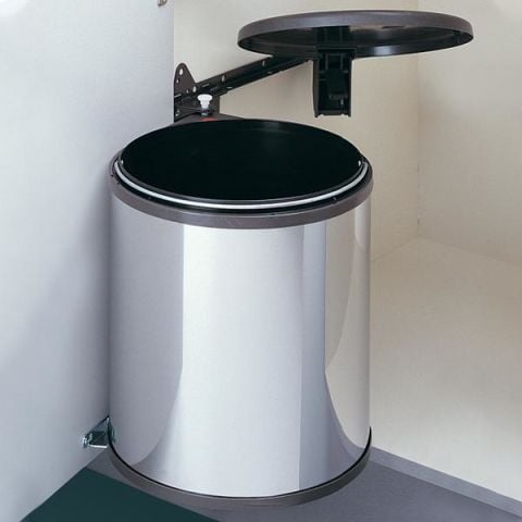 Hafele BIG-BOX Çöp Kutusu Paslanmaz Çelik 15lt