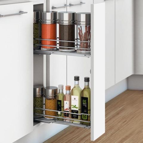 Hafele RAVELLO Şişelik,15cm,tel sepet krom(sağ)