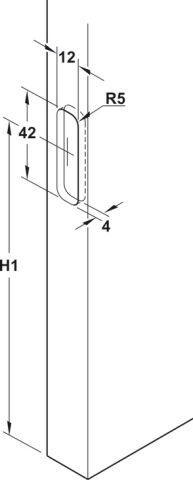 Häfele Sürücü PS 2 Dialock - 115x42x30 mm 12 V DC 1,800 mm 237.58.141