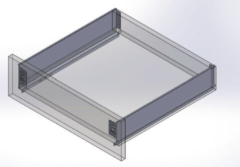 Häfele MINIMALIST Çekmece Tek Yanaklı Çekmece Sistemi 300mm Beyaz Mat 516.00.701