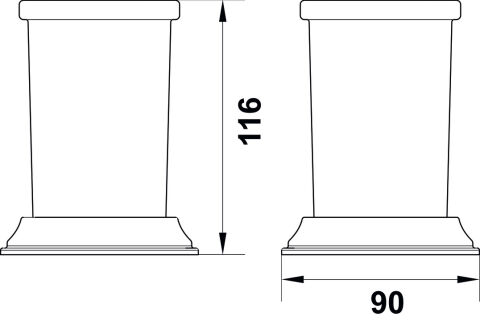 Tezgah Üstü Diş Fırçalık, Hafele MARTIN - 580.69.161