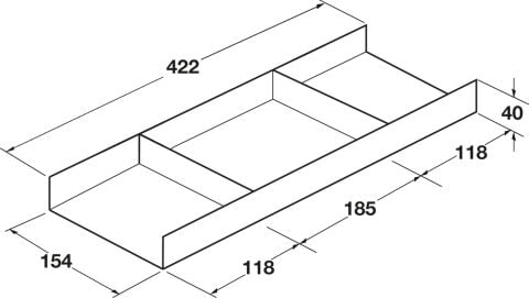 Hafele Depolama tepsisi, Kesseböhmer Conero - 811.60.701