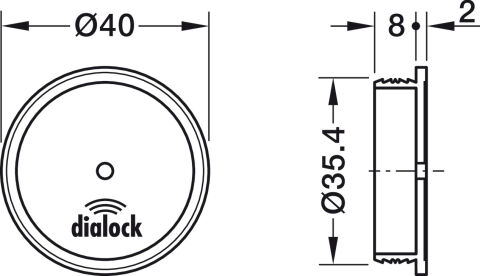 Häfele Dialock Anten FAN 200 - IP67 237.59.062