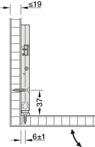 Häfele Mobilya kilidi EFL 30c pilli kilit - 126x60x13 mm 237.59.071
