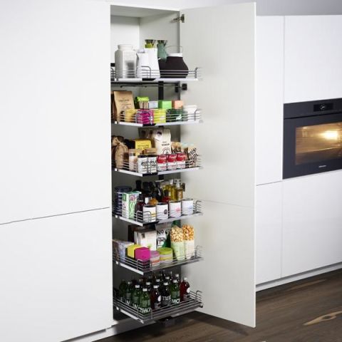 Hafele TANDEM SOLO Boy Kiler Seti Arena Classic Sepet Gümüş Gri 600/1700mm