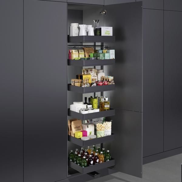 Hafele TANDEM SOLO Boy Kiler Seti Arena Pure Sepet Antrasit 450/1700mm