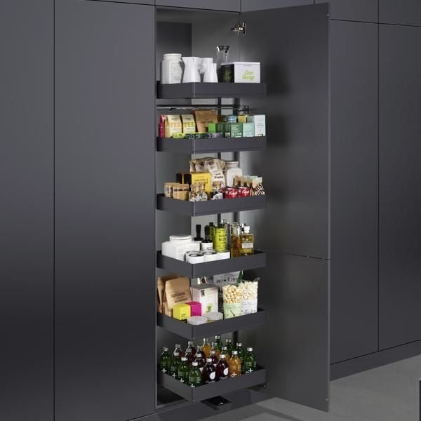 Hafele TANDEM SOLO Boy Kiler Seti Arena Pure Sepet Antrasit 600/1700mm