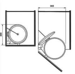 Hafele CITY II Çöp kutusu p.çelik 40cm 11 lt - 503.18.032