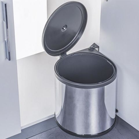 Hafele CITY II Çöp Kutusu Paslanmaz Çelik 40cm 11lt