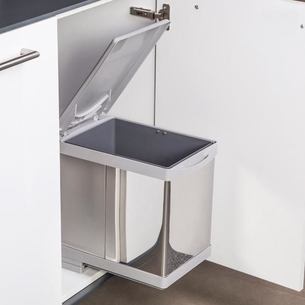 Hafele BRAVO Çöp Kutusu Paslanmaz Çelik 35cm 16lt