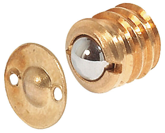 Häfele Bilyalı Çıt çıt vidalanarak montaj - 9 mm Pirinç kaplama 241.86.105