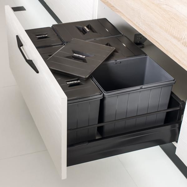 Hafele MIX Çöp Kutusu Antrasit 6 5lt