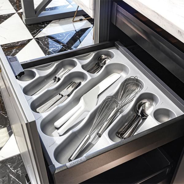 Hafele NUVOLA Çatal Kaşıklık Gümüş Gri 50cm