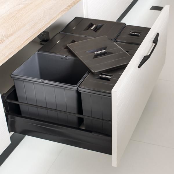 Hafele MIX Çöp Kutusu Antrasit 12lt