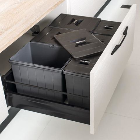 Hafele MIX Çöp Kutusu Antrasit 12lt