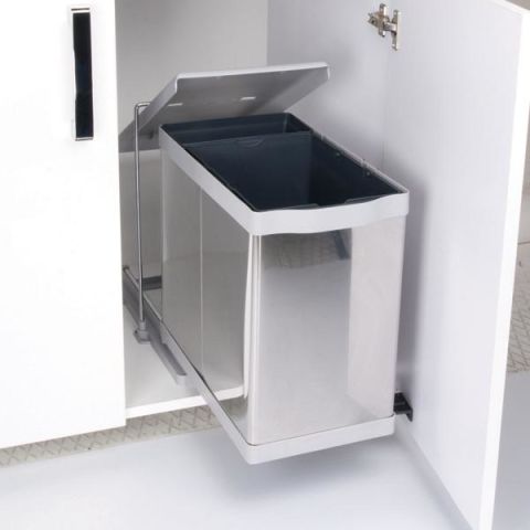 Hafele CLEVER Çöp Kutusu Paslanmaz Çelik 35cm