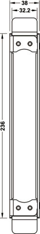 Hafele Gizli menteşe cebi CDH 200 - 927.91.925