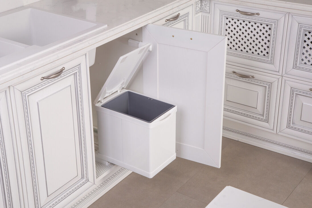 Häfele BRAVO Otomatik açma kollu çöp kutusu 16 litre 230x375x365 mm Paslanmaz çelik 503.19.771