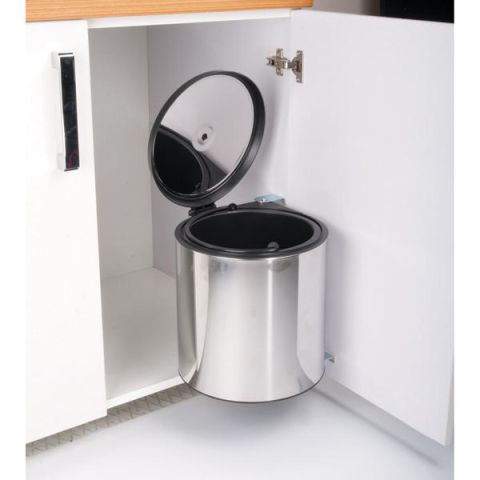 Hafele CITY Çöp Kutusu Paslanmaz Çelik 40cm 10lt