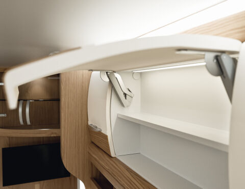 Häfele Free space 1.11 - Kalkar kapak makası 225–650 mm ≤13,4 kg, örnek ölçüm 372.27.513