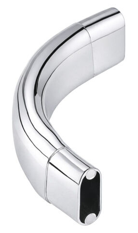 Hafele Askı borusu dirseği, 90°, OVA 30 x 15 mm, Zamak