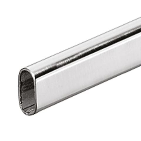 Hafele Askı Borusu Çelik Oval Parlak Krom 1500mm