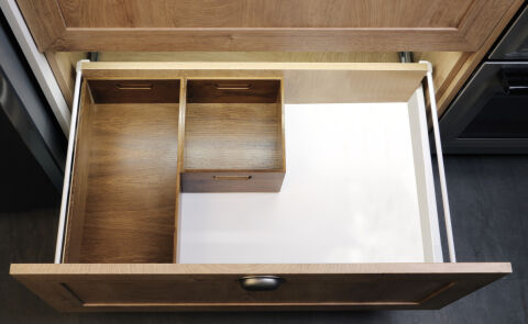 Häfele LEGRO - Ahşap Kutu 235x123x470 mm Koyu meşe 550.32.411