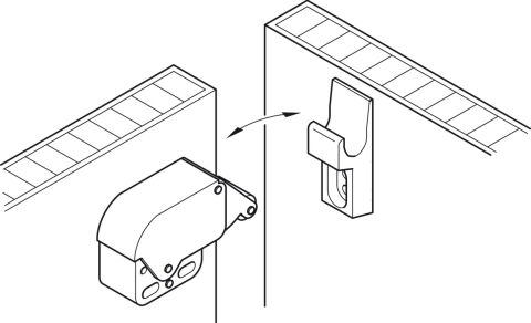 Häfele Yay Çıt çıtı Mini-Latch vidalanarak montaj için 245.54.701