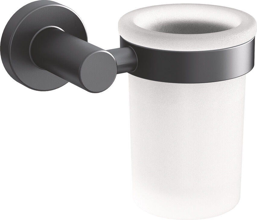 Häfele OZO - Diş Fırçalık 130x119x93 mm Titanyum Mat Duvara monte, 580.69.860