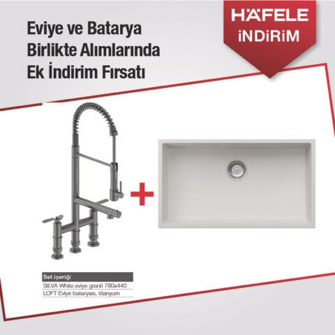 Eviye ve Batarya Seti, Hafele SILVA, Hafele LOFT Batarya