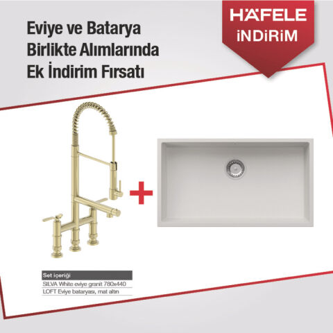 Eviye ve Batarya Seti, Hafele SILVA, Hafele LOFT Batarya