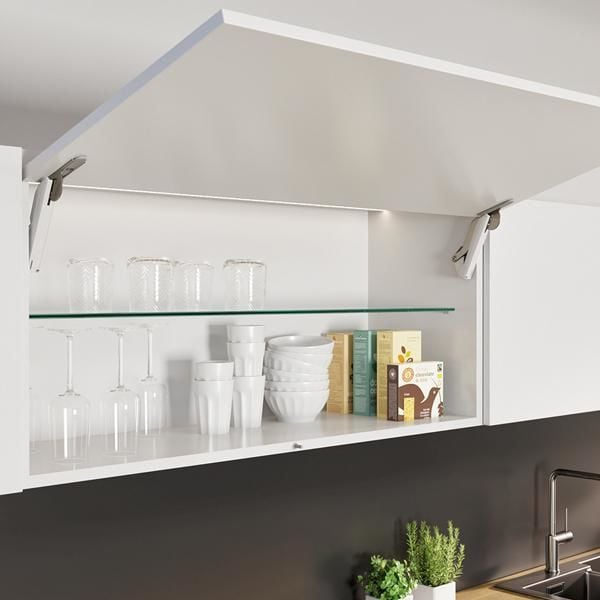 Hafele FREE SPACE 1.8 Bas-Aç Model C Beyaz/Nikel