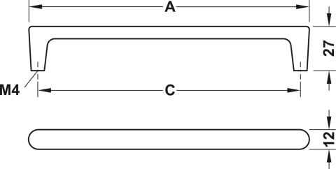 D Kol, Hafele Deco H2125, zamak - 106.69.030