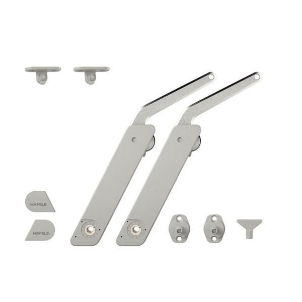 Hafele F.FLAP H 1.5 Çift Kalkar Kapak Makas Seti B Gri/Nikel