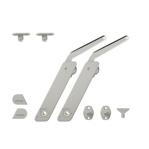 Hafele F.FLAP H 1.5 Çift Kalkar Kapak Makas Seti B Gri/Nikel