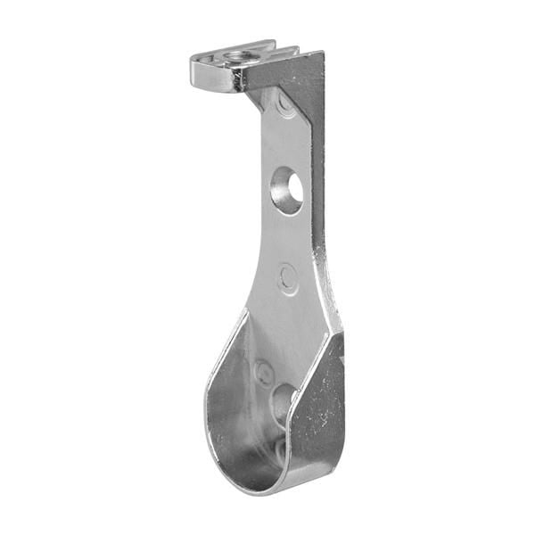 Hafele Askı Borusu Flanşı Oval Üst Panele Monte Mat Nikel Zamak 17mm