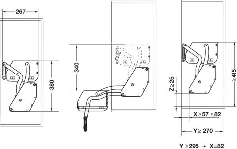 Häfele i Move Üst kiler 600 beyaz - 12 kg 504.68.613