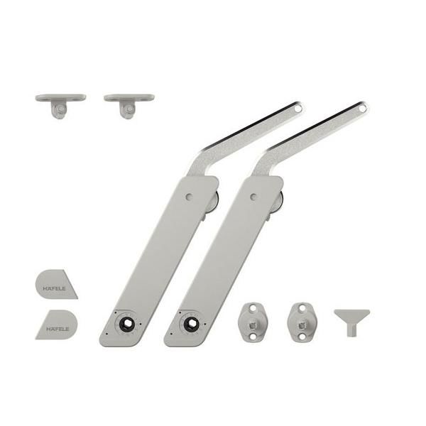 Hafele F.FLAP H 1.5 Çift Kalkar Kapak Makas Seti D Gri/Nikel