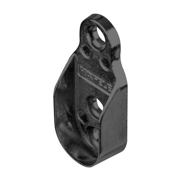 Hafele Askı Borusu Flanşı Oval Mat Siyah Zamak 17mm