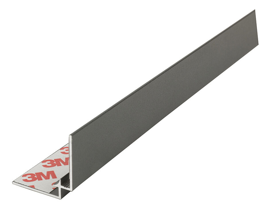 Häfele Alu Splash® İç Köşe Profili alüminyum - 610 mm Antrasit Renkli 564.53.831