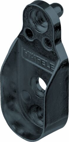 Askı Borusu Flanşı, Hafele OVAL, Zamak, Pimli - 803.05.340