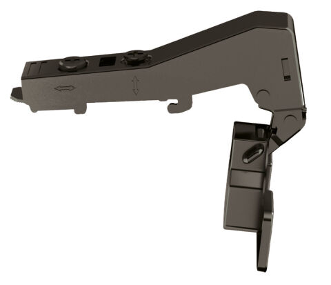 Hafele M310 Sabit kapak siyah frenli 48/6 vd - 311.04.873