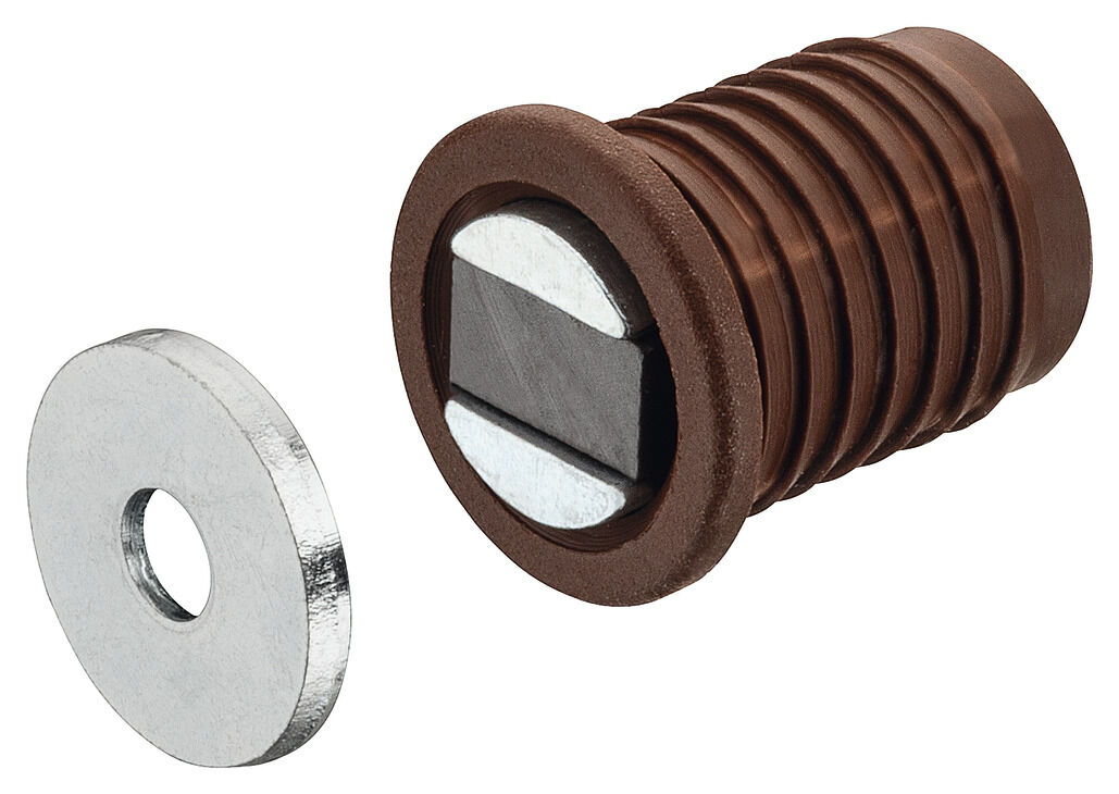 Häfele Mıknatıs Çekme 4 5 kg 14 mm matkap deliği için Gövde: Kahverengi 246.19.101