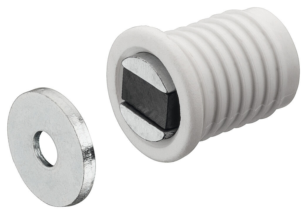 Häfele Mıknatıs Çekme 4 5 kg 14 mm matkap deliği için Gövde: Beyaz 246.19.701