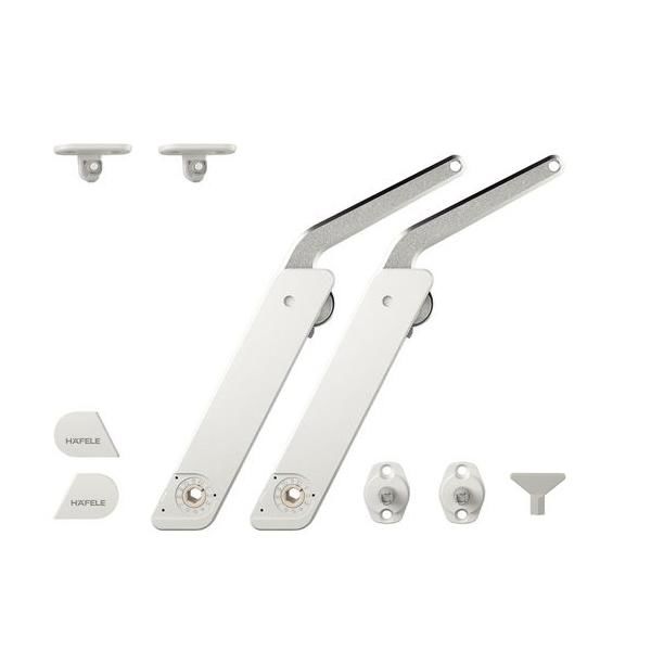 Hafele F.FLAP H 1.5 Çift Makas Set B Beyaz/Nikel