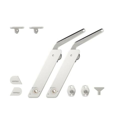 Hafele F.FLAP H 1.5 Çift Makas Set B Beyaz/Nikel