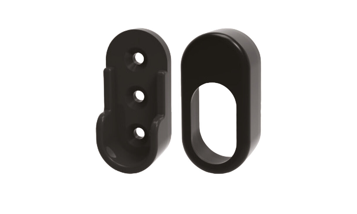 Häfele Askı Borusu Flanşı Kapaklı Flanş Seti Plastik 25x52x10 mm 803.07.330
