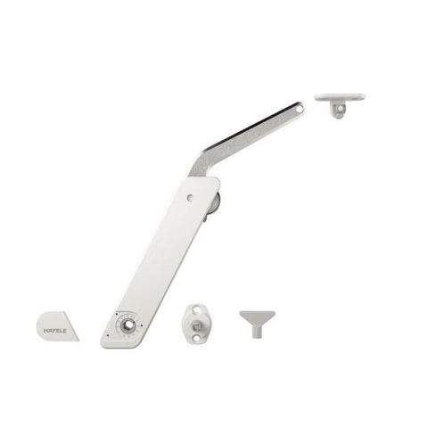 Hafele F.FLAP H 1.5 Kalkar Kapak Makas Seti A Beyaz/Nikel Sol
