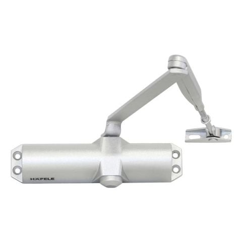 Hafele DC 401 Dirsek Kollu Kapı Kapatıcı Gümüş Renkli EN 2-4